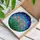 Tiffany Style Stained Glass Tulips Lush Green Leaves - Light-Filtering Mosaic Sky Window Art Stained Glass Suncatcher - 3