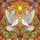 Glowing White Doves Stained Glass Sun - Jewel Tones Sky with Green Brown Branches Stained Glass Suncatcher - 5