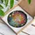 White Flamingo Tropical Flowers Sunset Water Mosaic - Jewel Tone Tiffany Stained Glass Art Stained Glass Suncatcher - 3