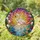 White Flamingo Tropical Flowers Sunset Water Mosaic - Jewel Tone Tiffany Stained Glass Art Stained Glass Suncatcher - 1