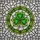 Tiffany Style Shamrock Stained Glass Art - Heart Leaf Green & Gold St. Patrick's Day Gift Stained Glass Suncatcher - 5