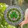 Tiffany Style Shamrock Stained Glass Art - Heart Leaf Green & Gold St. Patrick's Day Gift Stained Glass Suncatcher - 2