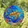 Sea Turtle Tropical Fish Coral Reef Underwater Landscape - Tiffany Glass Style Artwork Stained Glass Suncatcher - 1