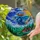 Witch Flying Broom Fantasy Village Intricate Stained Glass Art Radiant Sun Jewel Tones Stained Glass Suncatcher - 2