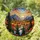 Stained Glass Mountain River Landscape Art - Evergreen Autumn Trees Rocky Hills Decor Gift Stained Glass Suncatcher - 1