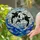 Black & White Orca Family Leaping Tiffany Stained Glass - Intricate Ocean Waves Art Stained Glass Suncatcher - 2