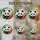 Panda Bear Bamboo Tropical Flowers Stained Glass - Tiffany Style Jewel Tone Mosaic Stained Glass Suncatcher - 4