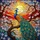 Majestic Peacock Stained Glass Art, Cherry Blossoms Sunset Tiffany Window Suncatcher Stained Glass Suncatcher - 5