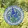 Blue Delphinium Stained Glass - Tiffany Style Floral Mosaic Butterfly Window Art Decor Stained Glass Suncatcher - 1