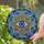 Blue Evil Eye Nazar Mandala Stained Glass Protective Ward Tiffany Art Window Decor Stained Glass Suncatcher - 2