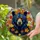 Black Bear Autumn Maple Leaves Tiffany Style Stained Glass Mosaic - Fall Nature Lover Gift Stained Glass Suncatcher - 2