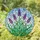 Lavender Flower Stained Glass Tiffany Art - Purple Green Blue Mosaic Sky Window Decor Stained Glass Suncatcher - 1