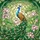 Stained Glass Peacock Lotus Flowers Art - Tiffany Style Translucent Glass Design Stained Glass Suncatcher - 5