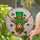 Shaggy Highland Cow Leprechaun Hat Shamrock Sunglasses - St. Patrick's Day Cow Lover Gift Stained Glass Suncatcher - 2