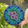 Dahlia Bouquet Stained Glass Flowers - Jewel Tone Tiffany Style Geometric Starburst Intricate Patterns Stained Glass Suncatcher - 2
