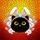 Black Cat Bunny Ears White Bunnies Stained Glass Mosaic Tiffany Style - Cat Lover Gift Stained Glass Suncatcher - 5