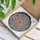 Symmetrical Floral Mandala Stained Glass Tiffany Style Art - Jewel Tones Aqua Pink Golden Stained Glass Suncatcher - 3
