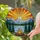 Campfire Compass Rose Mountain Lake Evergreen Trees Stained Glass Sunrise Scenic Art Stained Glass Suncatcher - 2