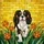 Cavalier King Charles Spaniel Running Dog Stained Mosaic Glass Art Decor Stained Glass Suncatcher - 5