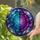 Tiffany Style Stained Glass Brain Nebula - Cosmic Hemisphere Art Decor Gift Stained Glass Suncatcher - 2