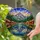 Stained Glass Kayakers Mountain Lake Autumn Trees - Outdoor Adventure Gift for Hikers Stained Glass Suncatcher - 2
