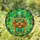 Fluffy Golden Dog Green Hat Shamrocks - St. Patrick's Day Tiffany Glass Style Dog Lover Gift Stained Glass Suncatcher - 1