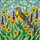 Meadowlark Bird Stained Glass Art - Tiffany Style Flower Mosaic Wildlife Nature Scene Home Decor Stained Glass Suncatcher - 5