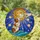 Mottled Guinea Pig Full Moon Tiffany Style Stained Glass Celestial Wave Hand Art Stained Glass Suncatcher - 1