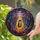 UFO Abduction Tuxedo Cat Fish - Flying Saucer Stained Glass Cosmic Nebula Tiffany Style Stained Glass Suncatcher - 2