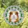 Maggie Guinea Pig Stained Glass Daisy Wreath Geometric Mosaic Pet Lover Home Decor Gift Stained Glass Suncatcher - 1