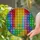 Tiffany Stained Glass Daisy Floral Mosaic Rainbow - Glowing Full Spectrum Flower Art Stained Glass Suncatcher - 2