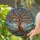 Stained Glass Gnarled Trunk Tree Bookshelf, Butterflies & Wildflowers Serene Landscape Stained Glass Suncatcher - 2
