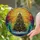 Christmas Tree Star Snow Ornaments Celestial Sky Aurora - Holiday Tiffany Style Gift Stained Glass Suncatcher - 2