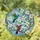 Two Hummingbirds Dogwood Flowers Stained Glass Mosaic – Glowing Tiffany Jewel Tone Art Stained Glass Suncatcher - 1