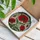 Red Poppy Stained Glass Art - Tiffany Style Floral Mosaic Translucent Glass Decor Stained Glass Suncatcher - 3