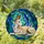 Whippet Dog Monarch Butterfly Tiffany Style Stained Glass Organic Mosaic Home Decor Gift Stained Glass Suncatcher - 1