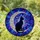 Black Cat Crescent Moon Stained Glass Celestial Mosaic Art - Tiffany Style Filigree Stars Stained Glass Suncatcher - 1