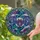 Stained Glass Bat Folk Art - Botanical Celestial Filigree Tiffany Wildlife Art Stained Glass Suncatcher - 2