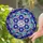 Intricate Geometric Mosaic Star of David Stained Glass - Tiffany Style Wave Patterns Stained Glass Suncatcher - 2
