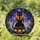 Black Cat Jack-O'-Lantern Stained Glass - Gothic Halloween Decor & Autumn Cat Lover Gift Stained Glass Suncatcher - 1