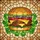 Double Cheeseburger Stained Glass Art - Golden Bun, Melted Cheese, Lettuce & Tomato Stained Glass Suncatcher - 5