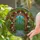 Ornate Garden Gate Roses Brick Archway - Tiffany Style Glass Art Home Decor Gift Stained Glass Suncatcher - 2