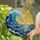 Curling Ocean Wave Sun Rays Seascape Tiffany Stained Glass Sky Sunburst Reflections Stained Glass Suncatcher - 2
