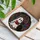 Tiffany Glass Ghost Black Cat Reading Red Book Gothic Window Frame Intricate Decor Stained Glass Suncatcher - 3