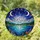 Snowy Mountain Lake Starry Night Sky Dual Moons Glowing Intricate Cosmic Stained Glass Art Stained Glass Suncatcher - 1