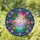 White Flamingo Tropical Flowers Palm Fronds - Tiffany Glass Style Jewel Tones Mosaic Sky Stained Glass Suncatcher - 1
