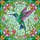 Hummingbird Stained Glass Floral Art - Tiffany Style Colorful Intricate Mosaic Design Stained Glass Suncatcher - 5