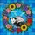 Opossum Stained Glass Art - Tiffany Style Wild Garden Flowers Glowing Blue Sky Stained Glass Suncatcher - 5
