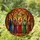 Five Witches Stained Glass Autumn Forest Mosaic - Enchanted Woodland Fall Halloween Decor Stained Glass Suncatcher - 1