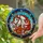 White Horse Head Stained Glass Mosaic Art - Tiffany Style Gold Red Mane Intricate Patterns Stained Glass Suncatcher - 2